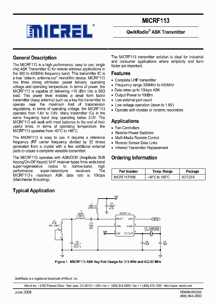 MICRF113_4224139.PDF Datasheet