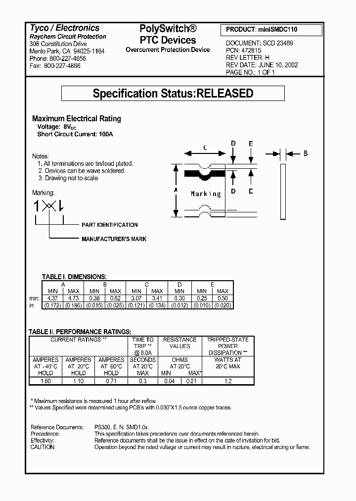 MINISMDC110_4579488.PDF Datasheet