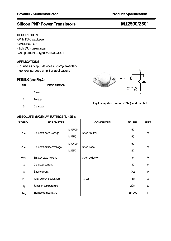 MJ2500_4850315.PDF Datasheet
