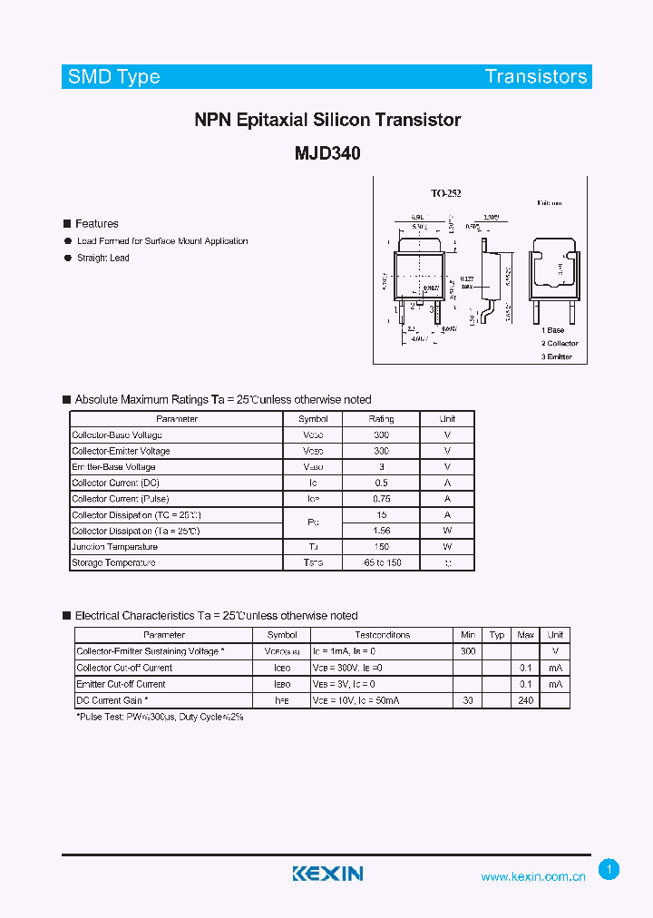 MJD340_4294330.PDF Datasheet