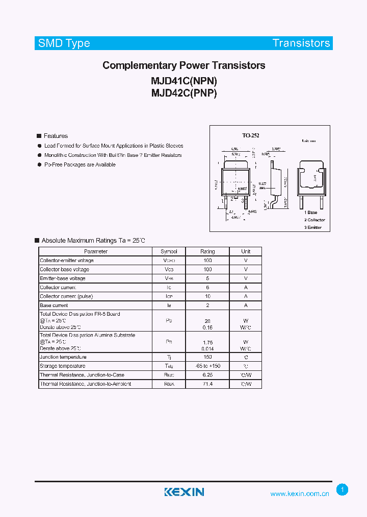 MJD41C_4561452.PDF Datasheet