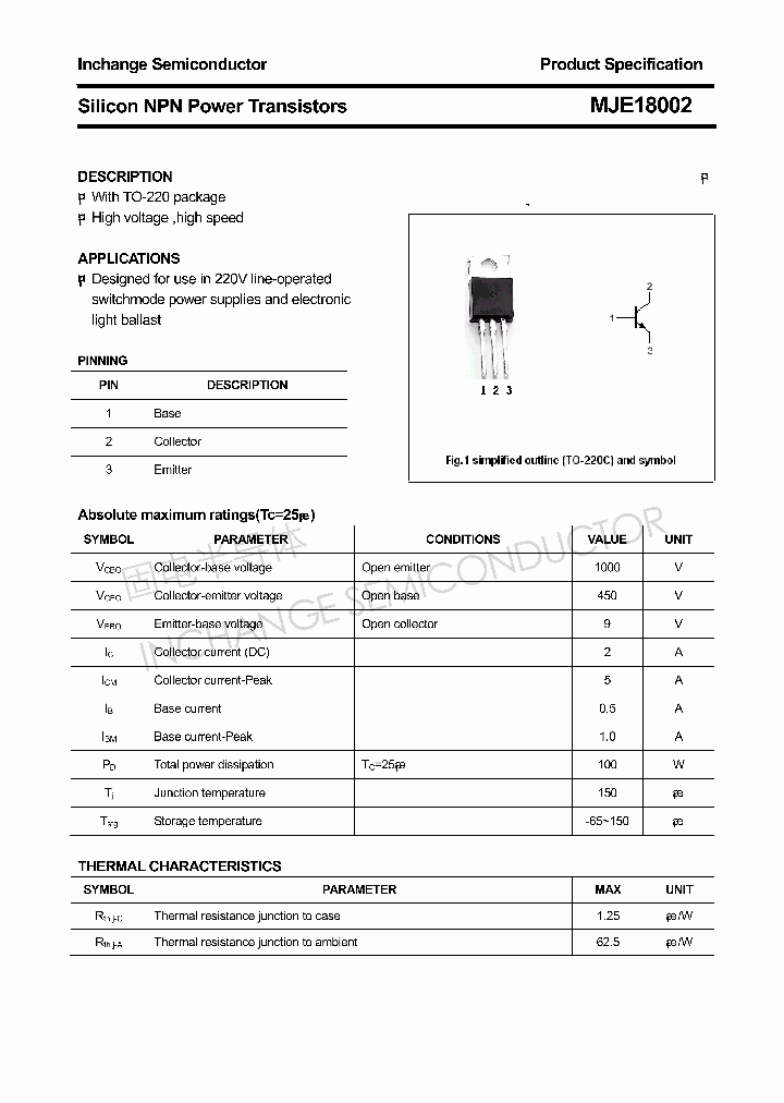 MJE18002_4335178.PDF Datasheet