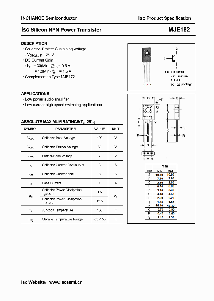 MJE182_4346616.PDF Datasheet