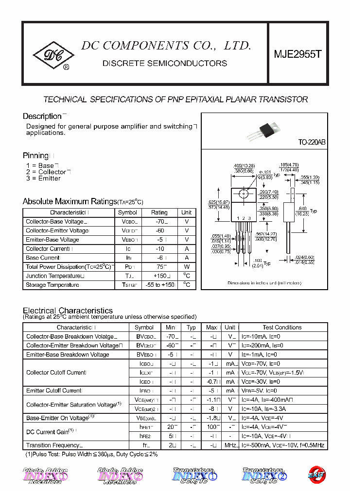 MJE2955T_4409882.PDF Datasheet