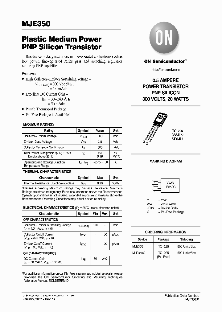 MJE350_4682263.PDF Datasheet