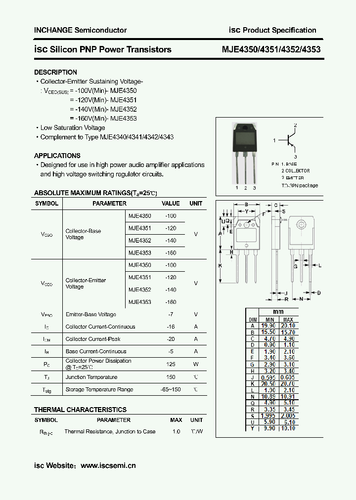 MJE4350_4280404.PDF Datasheet