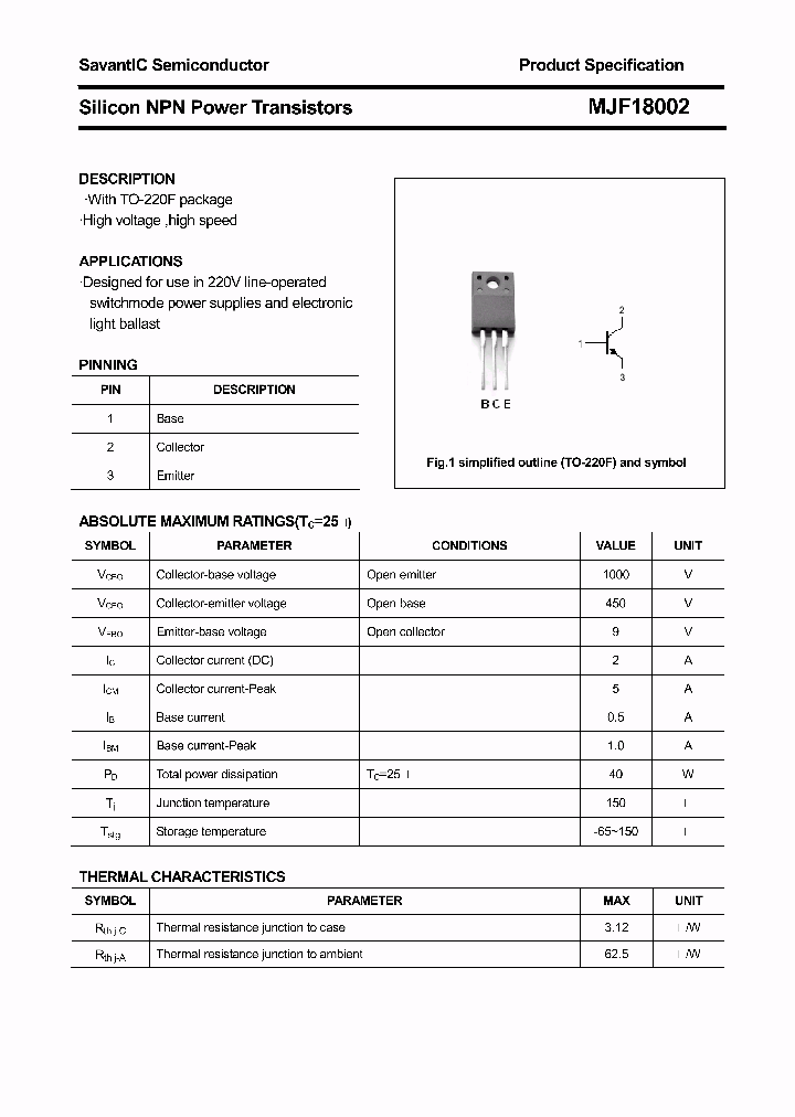 MJF18002_4386858.PDF Datasheet