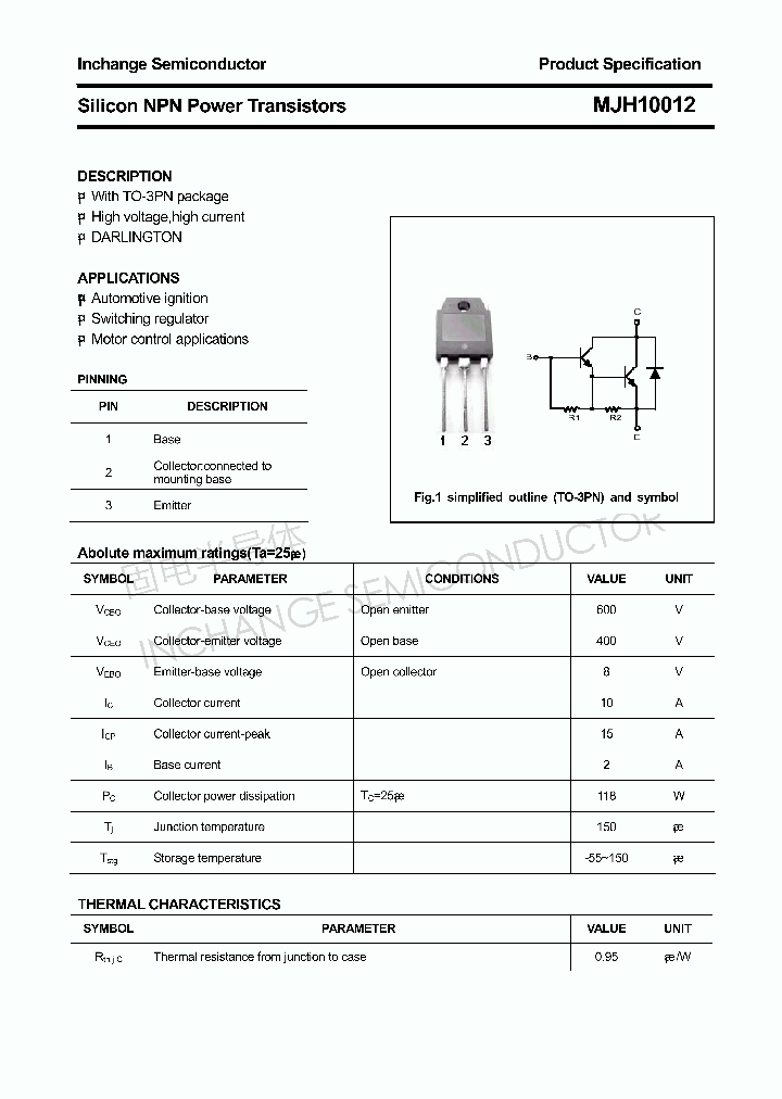 MJH10012_4296574.PDF Datasheet