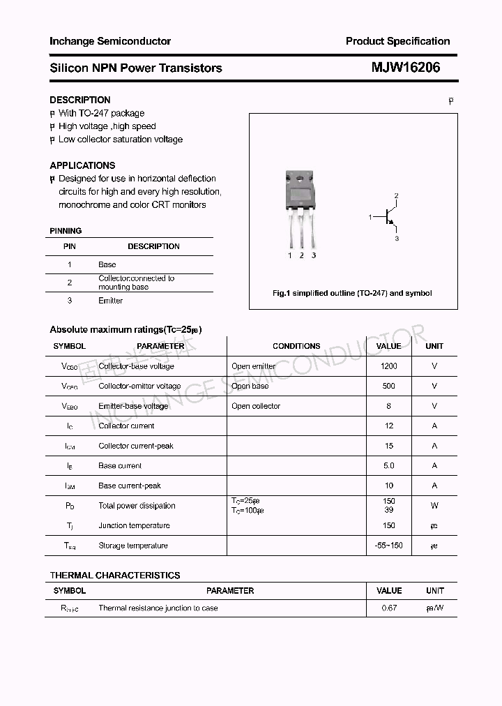 MJW16206_4764590.PDF Datasheet