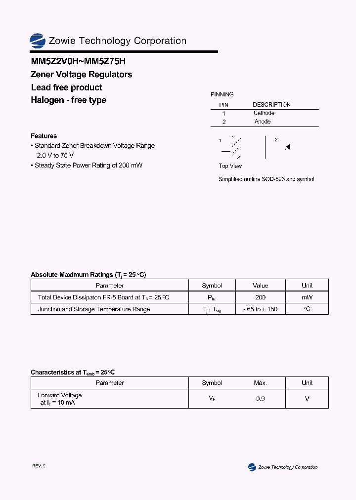 MM5Z33H_4524587.PDF Datasheet