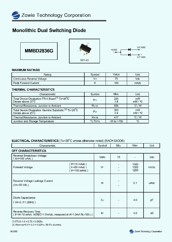 MMBD2836G_4609931.PDF Datasheet