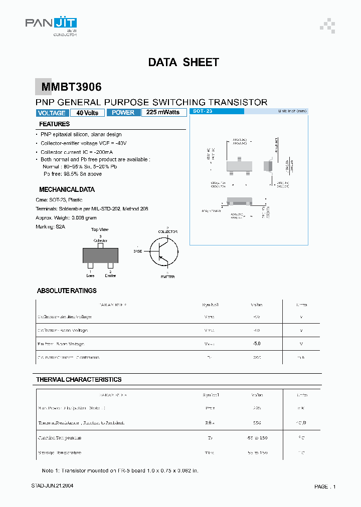 MMBT3906_4176321.PDF Datasheet