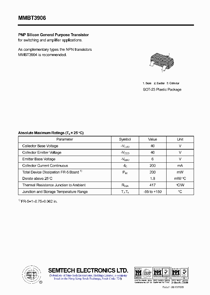 MMBT3906_4810104.PDF Datasheet
