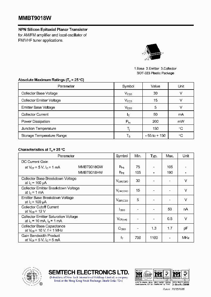 MMBT9018W_4682842.PDF Datasheet