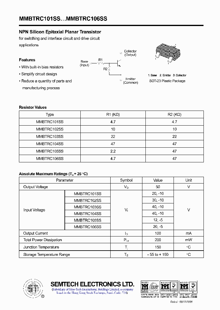 MMBTRC101SS_4467298.PDF Datasheet