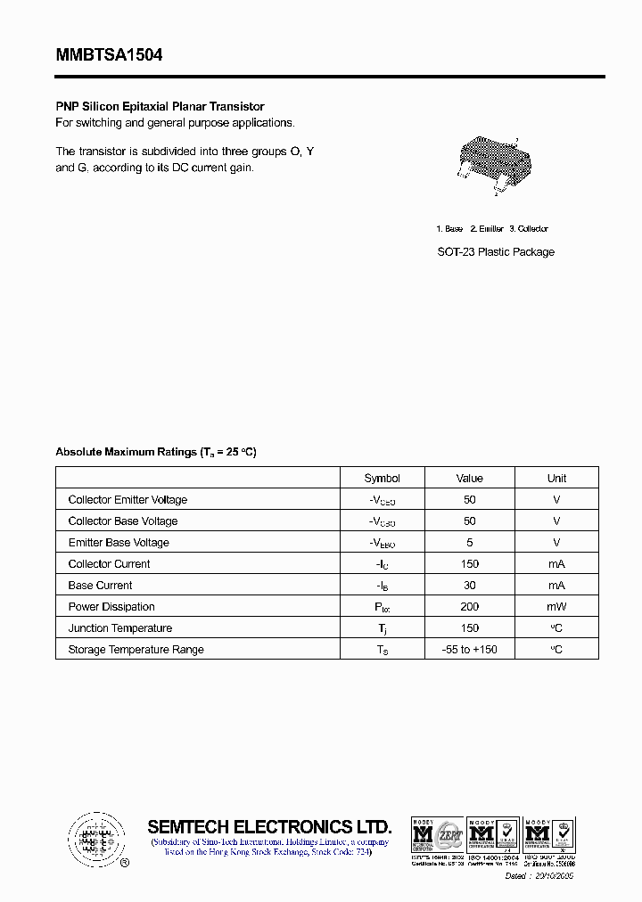 MMBTSA1504_4522828.PDF Datasheet