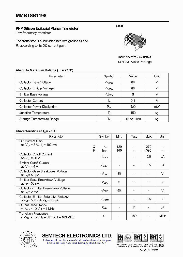 MMBTSB1198_4522836.PDF Datasheet