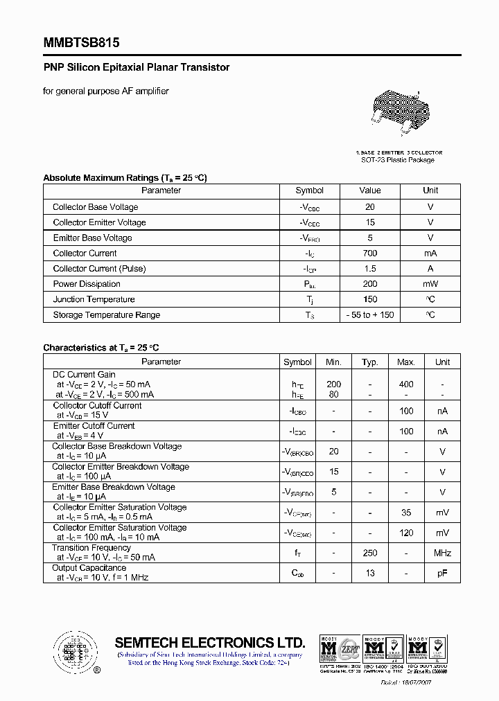 MMBTSB815_4522840.PDF Datasheet