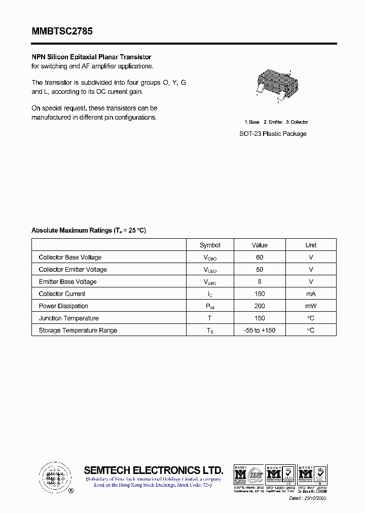 MMBTSC2785_4603566.PDF Datasheet