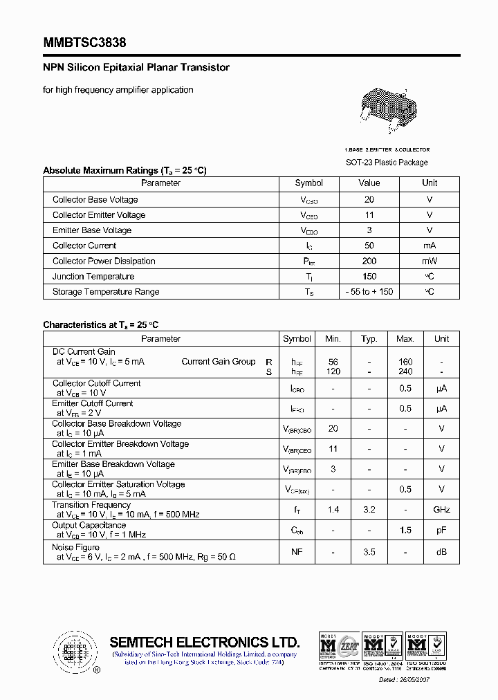 MMBTSC3838_4485958.PDF Datasheet