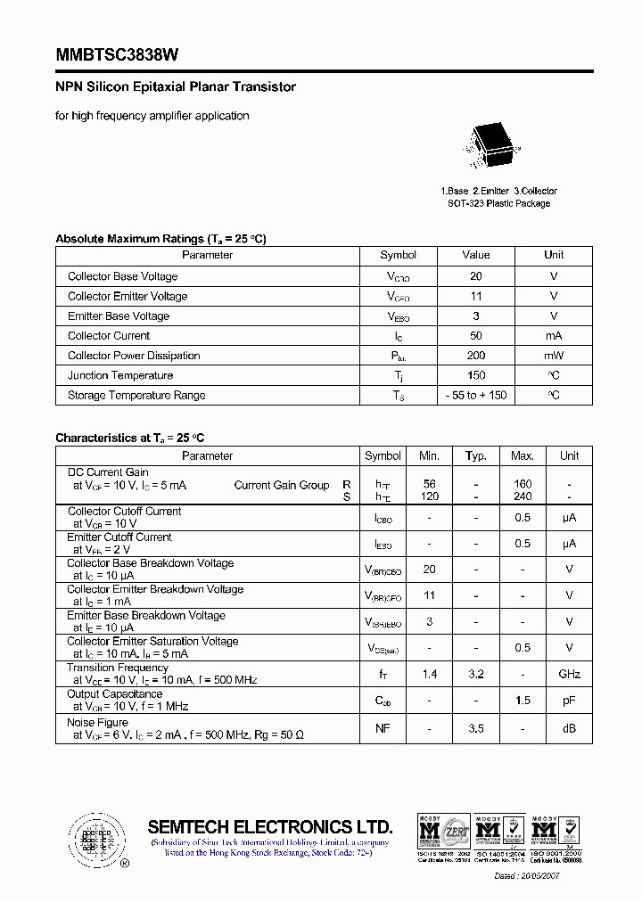 MMBTSC3838W_4609642.PDF Datasheet