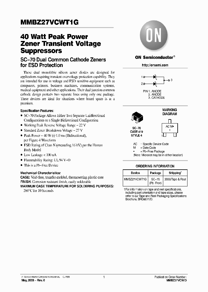 MMBZ27VCWT1G_4716816.PDF Datasheet