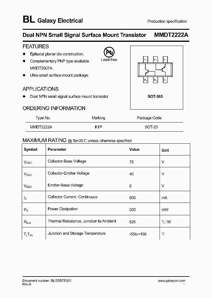 MMDT2222A_4191650.PDF Datasheet