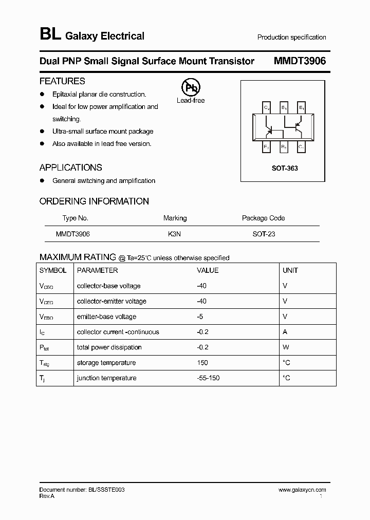 MMDT3906_4188651.PDF Datasheet