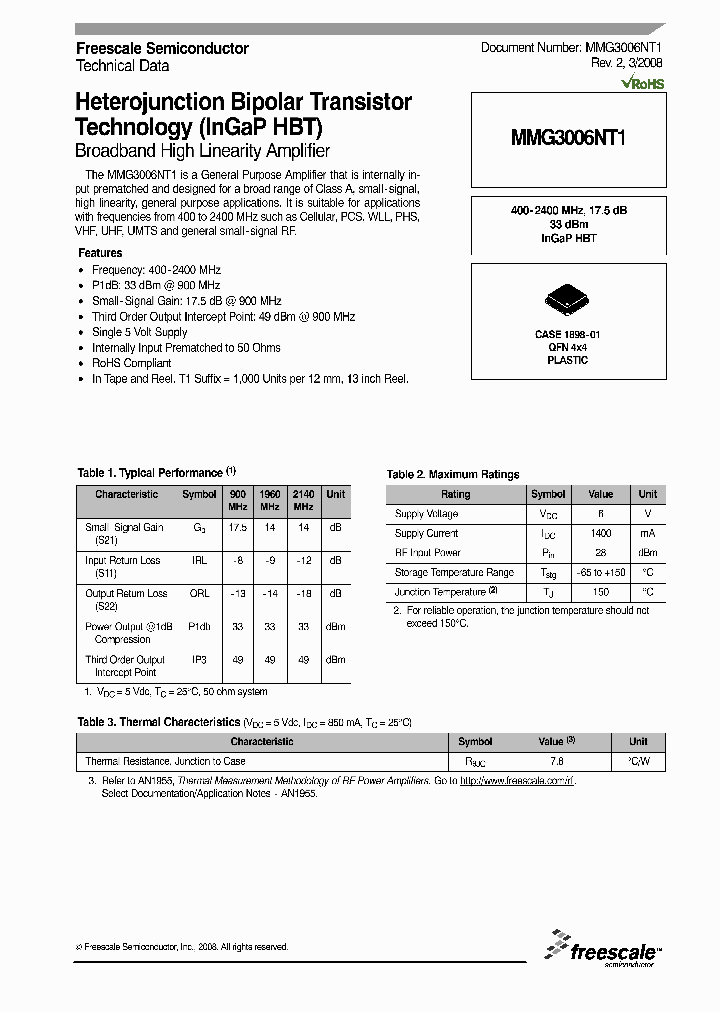 MMG3006NT1_4237283.PDF Datasheet