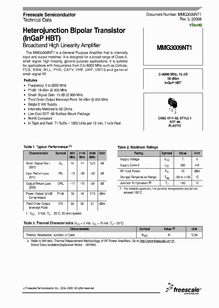 MMG3009NT108_4237290.PDF Datasheet