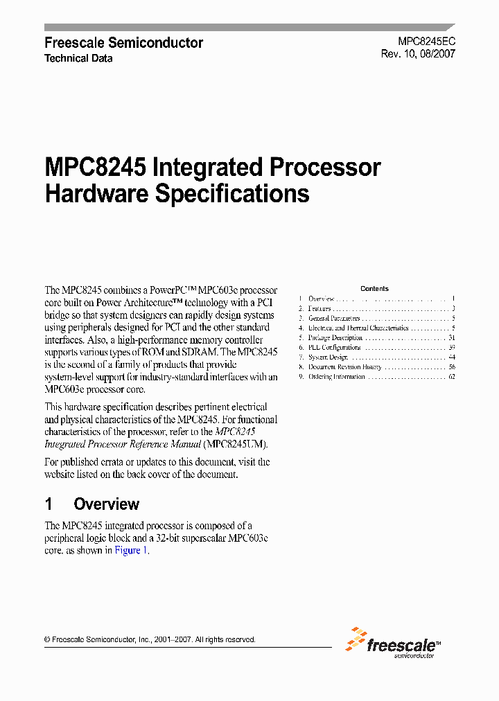 MPC8245_4197961.PDF Datasheet