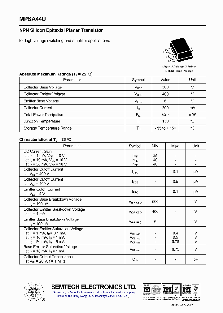 MPSA44U_4850082.PDF Datasheet