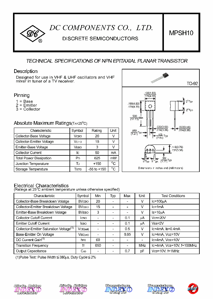 MPSH10_4548199.PDF Datasheet