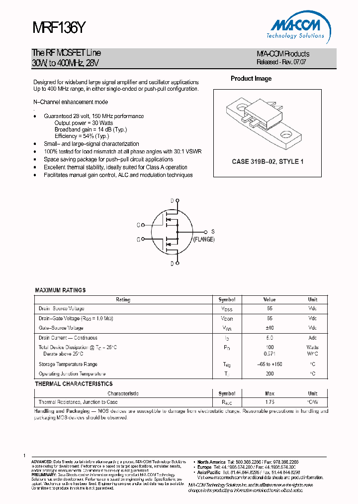 MRF136Y_4675772.PDF Datasheet