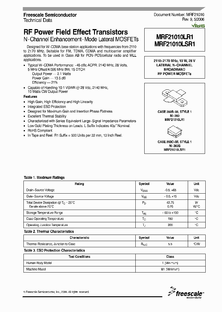 MRF21010LR1_4266394.PDF Datasheet