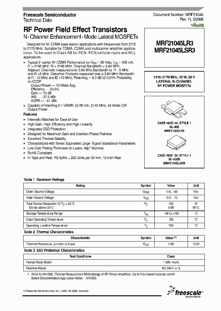 MRF21045_4272007.PDF Datasheet