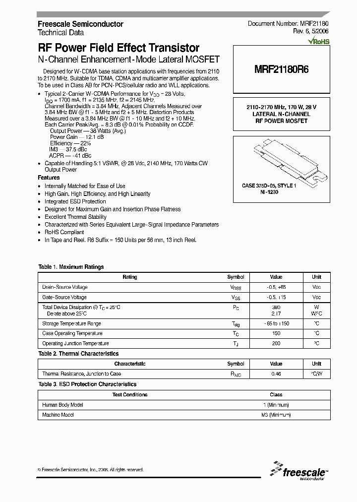 MRF21180_4248501.PDF Datasheet