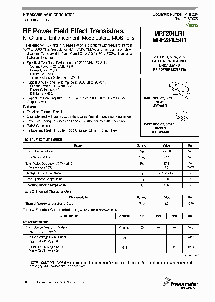 MRF284_4326424.PDF Datasheet