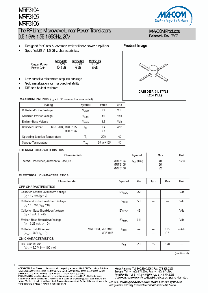 MRF3104_4593735.PDF Datasheet