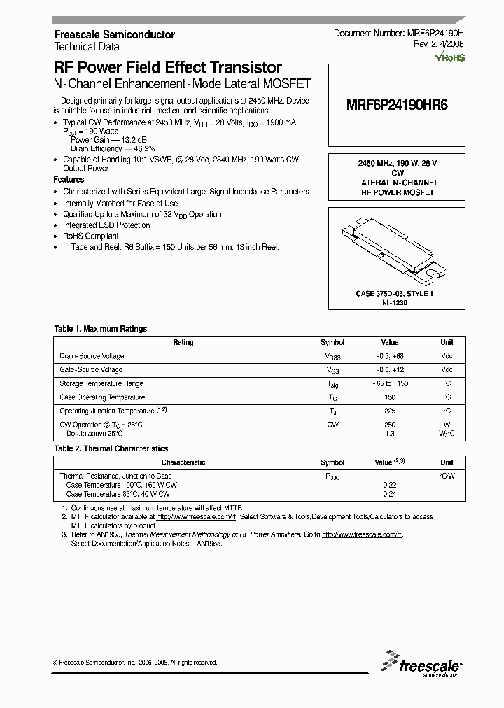 MRF6P24190HR6_4268488.PDF Datasheet