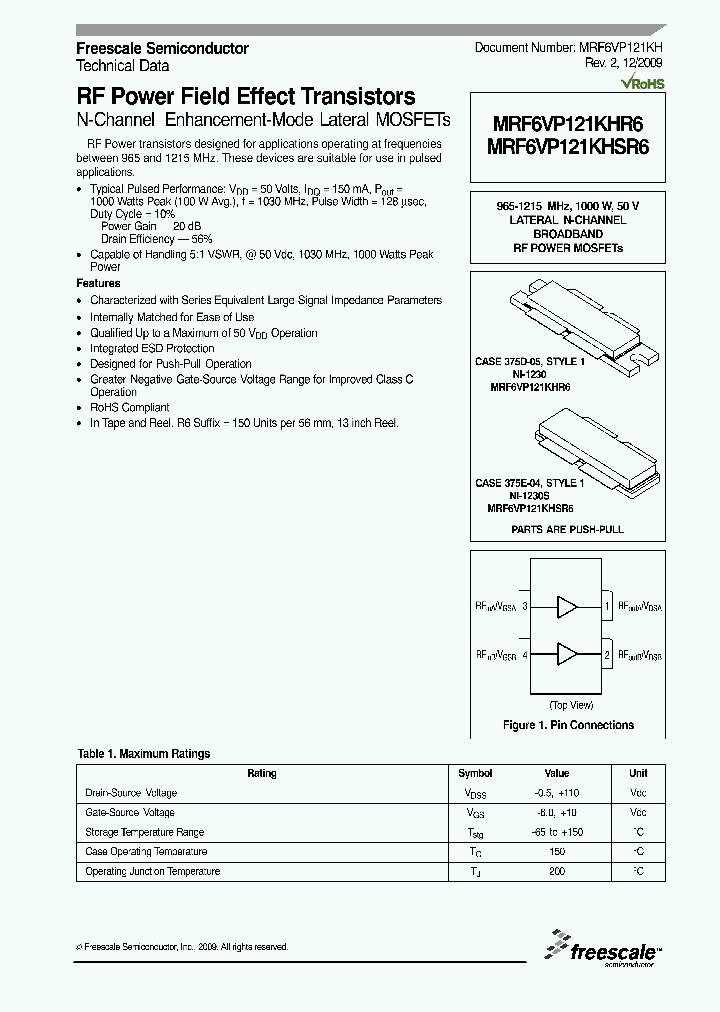 MRF6VP121KHSR6_4529219.PDF Datasheet