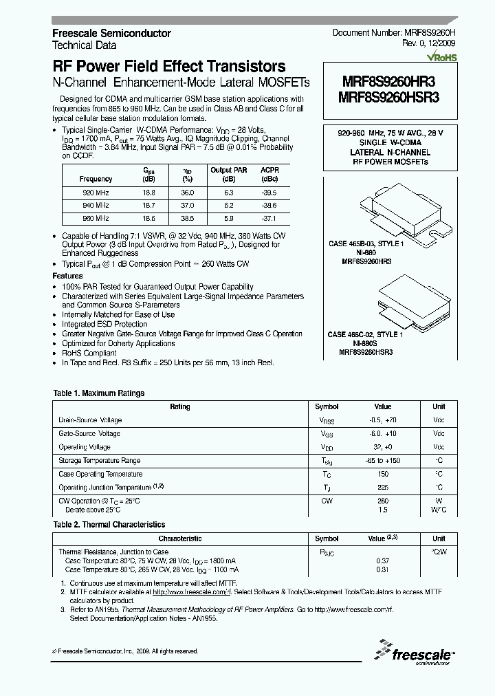 MRF8S9260HR3_4553776.PDF Datasheet