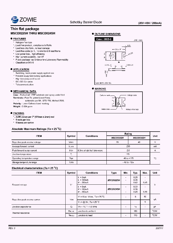 MSCD022SH_4533137.PDF Datasheet