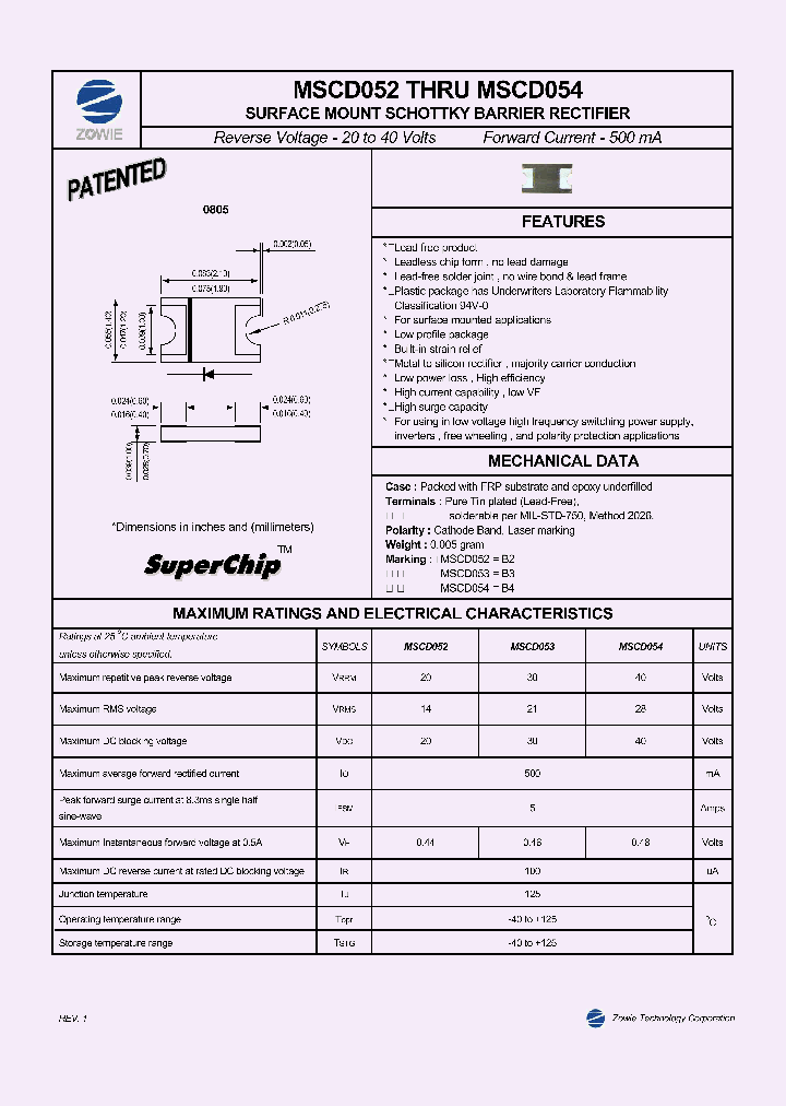 MSCD054_4173825.PDF Datasheet