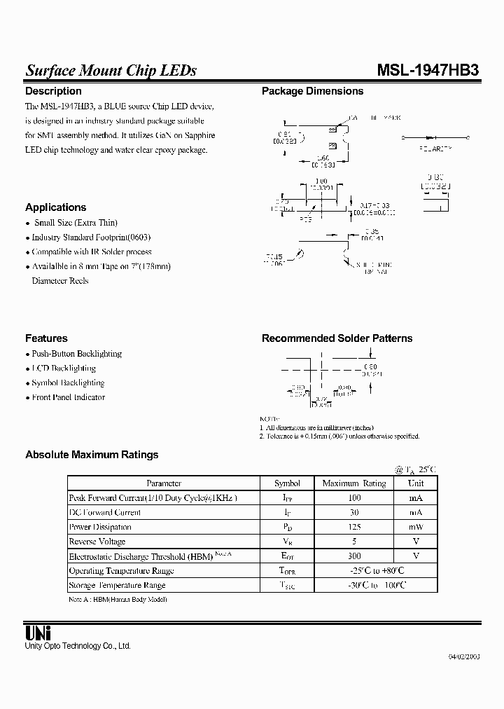 MSL-1947HB3_4234917.PDF Datasheet