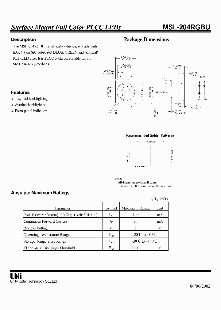 MSL-204RGBU_4195036.PDF Datasheet