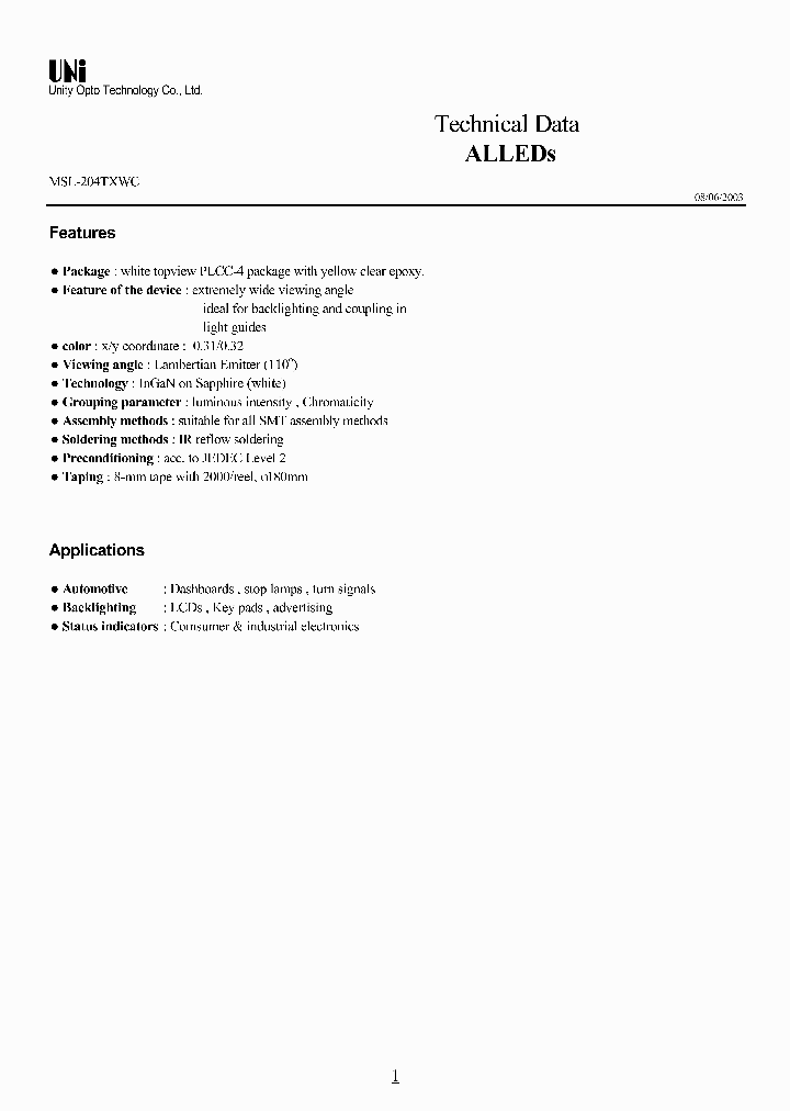 MSL-204TXWC_4462731.PDF Datasheet