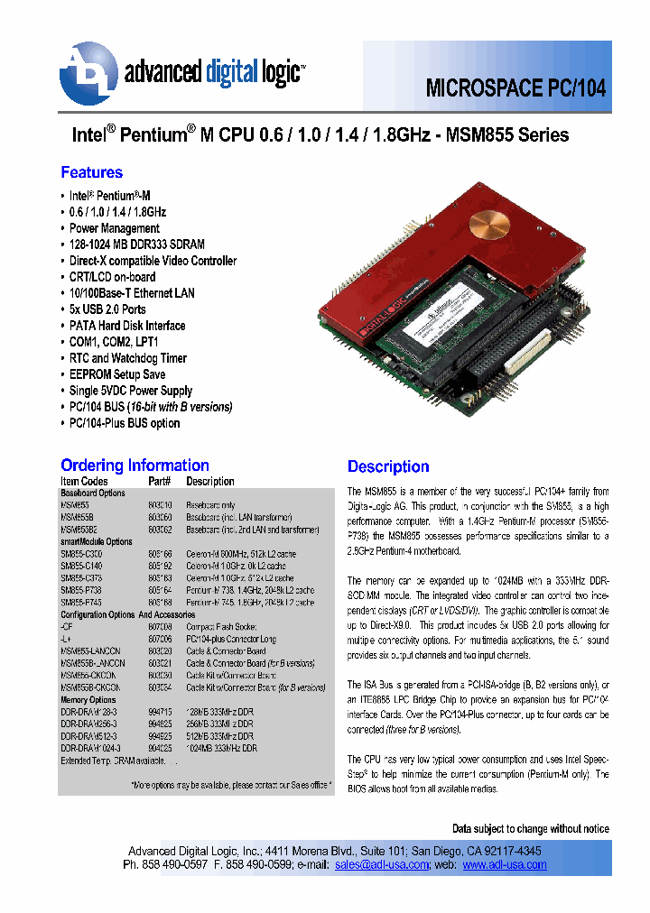 MSM855B_4718915.PDF Datasheet