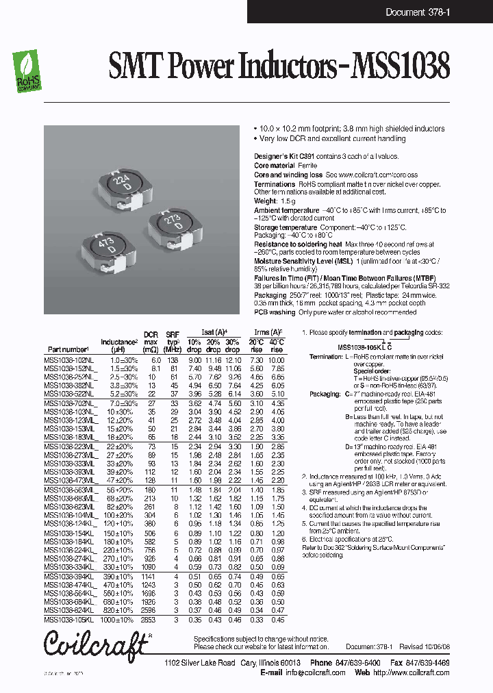 MSS1038-102NL_4549353.PDF Datasheet