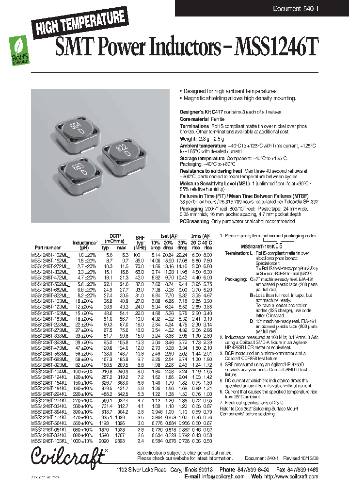 MSS1246T-152ML_4593471.PDF Datasheet